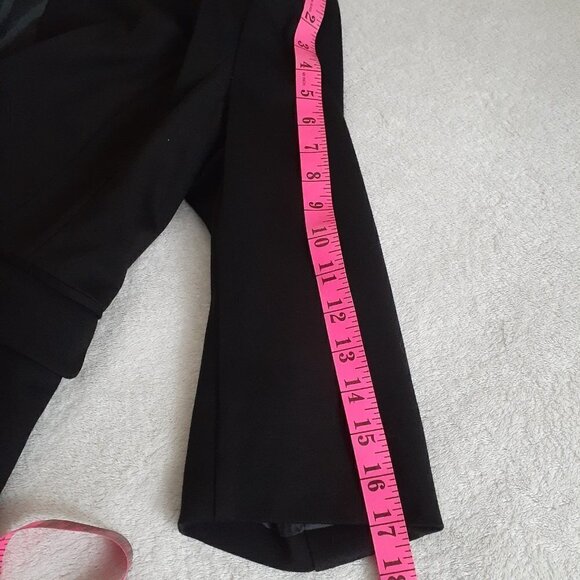 Reitmans Women's Size XL Petite Black 3/4 Sleeves Two Button Lined Blazer - Picture 13 of 14